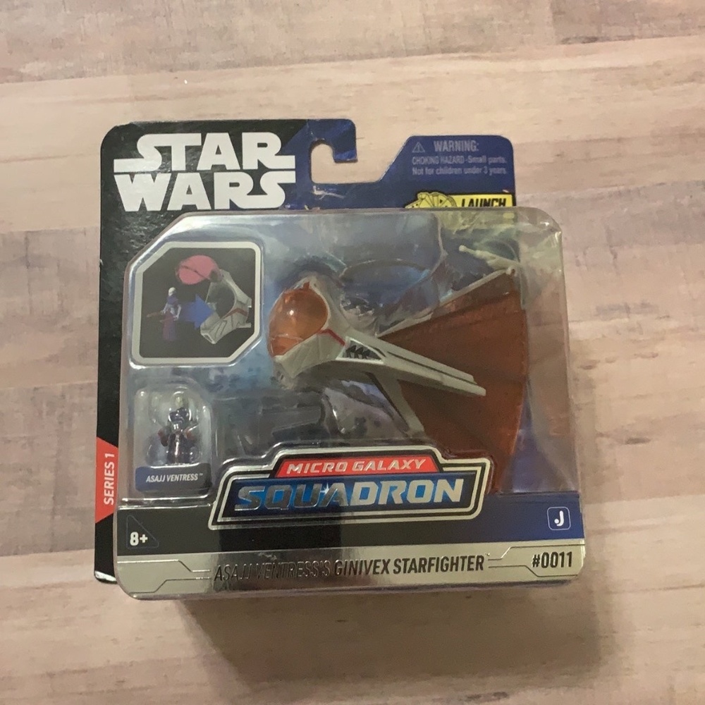 Star Wars Micro Galaxy Squadron Asajj Ventress Ginivex Starfighter #0011 Toy NEW
